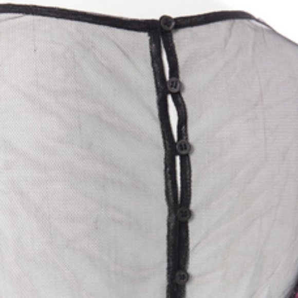 Dries Van Noten Carti black net mesh purple sequins layered top - Picture 12 of 12